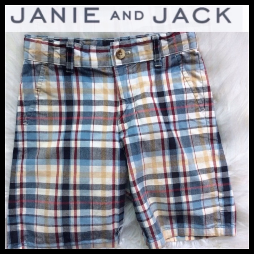 Janie and Jack Plaid Shorts - Picture 1 of 5